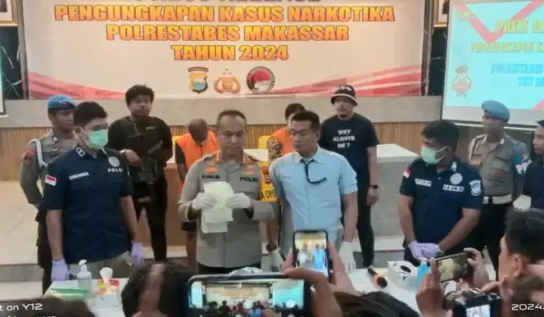 Polrestabes Makassar Bongkar Dua Jaringan Narkoba