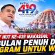 HUT ke-419 Makassar Digelar 30 Hari, Ada Bedah 419 Rumah hingga Nikah Massal Gratis